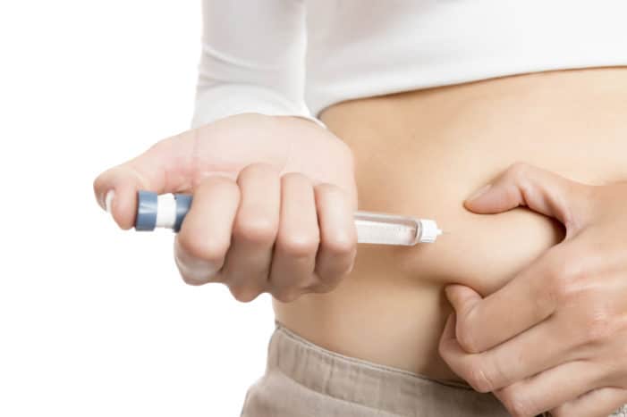 netinkamas insulino injekavimas