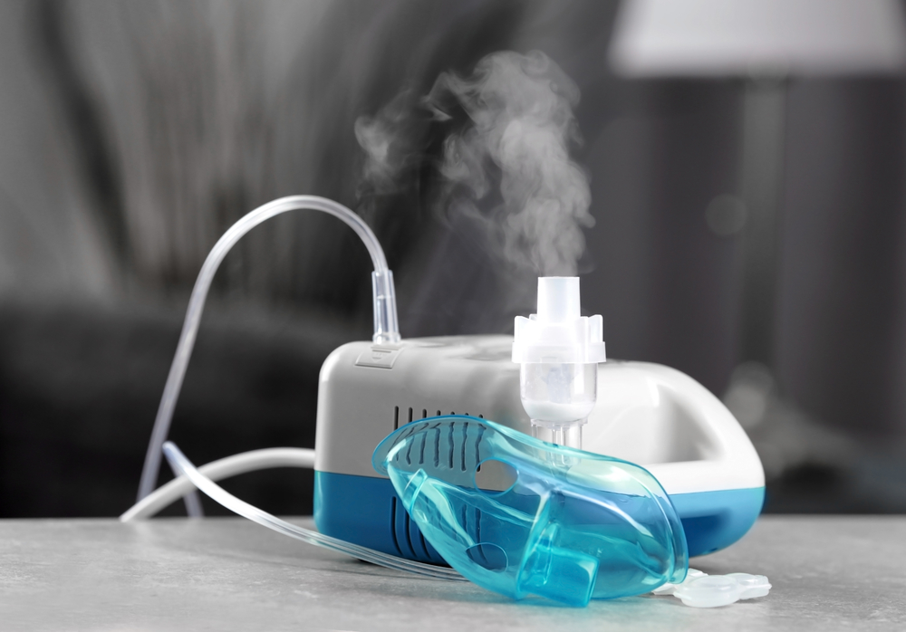 Garų inhaliatoriaus purkštuvas kvėpavimo sutrikimams gydyti