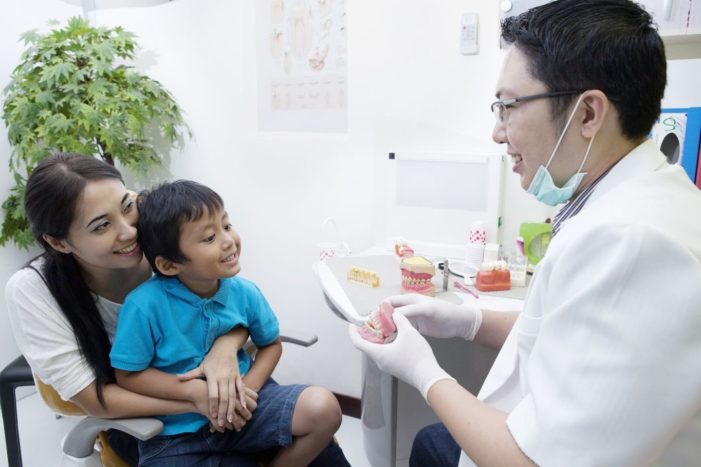 bijo vaiko pas odontologą