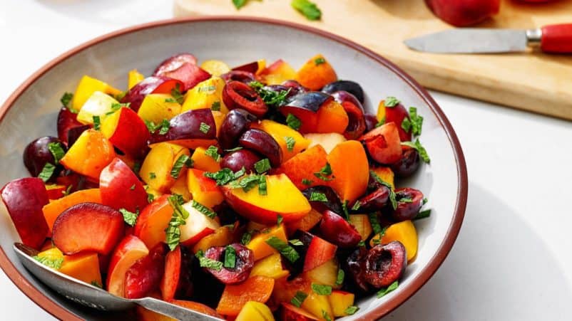 vaisių salotos receptas