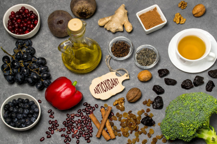 maisto produktai, kurių sudėtyje yra daug antioksidantų